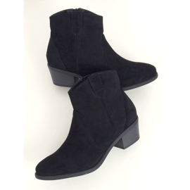 Fekete Alacsony sarkú csizma fekete 99-63 Fekete 1