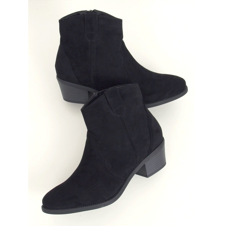 Fekete Alacsony sarkú csizma fekete 99-63 Fekete 1