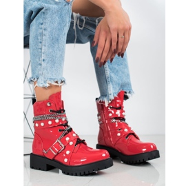 Seastar Lakkozott vörös munkások piros 2