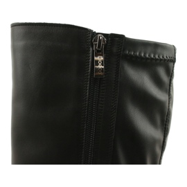 Arka Bőrcsizma az Arek 7322 oszlopon fekete 5