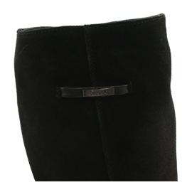 Arka Női bőr fekete csizma 7217 4