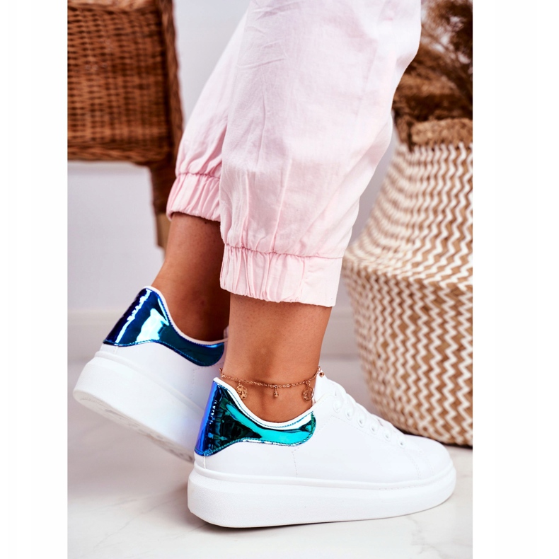 Női sportcipő Lu Boo White Metallic Matilda fehér kék 1