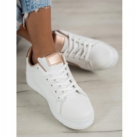 SHELOVET Divatos sportcipő fehér 1