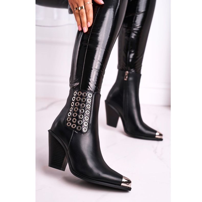 FS1 Női magas csizma Acél orr Csak fekete 1 FS1 Női magas csizma Acél orr Csak fekete 1