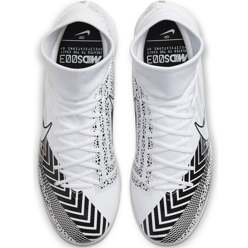 Nike Mercurial Superfly 7 Academy Mds Ic BQ5430 110 futballcipő fehér 1