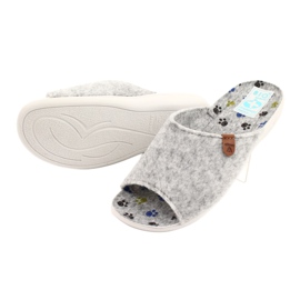 Filc papucs Adanex 25494 szürke 3 Filc papucs Adanex 25494 szürke 3