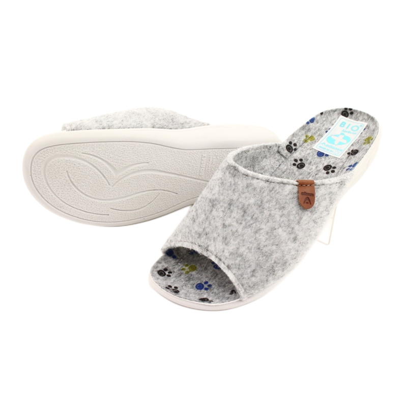 Filc papucs Adanex 25494 szürke 3 Filc papucs Adanex 25494 szürke 3