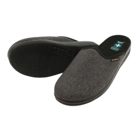 Férfi papucs Adanex 24142 fekete szürke 3