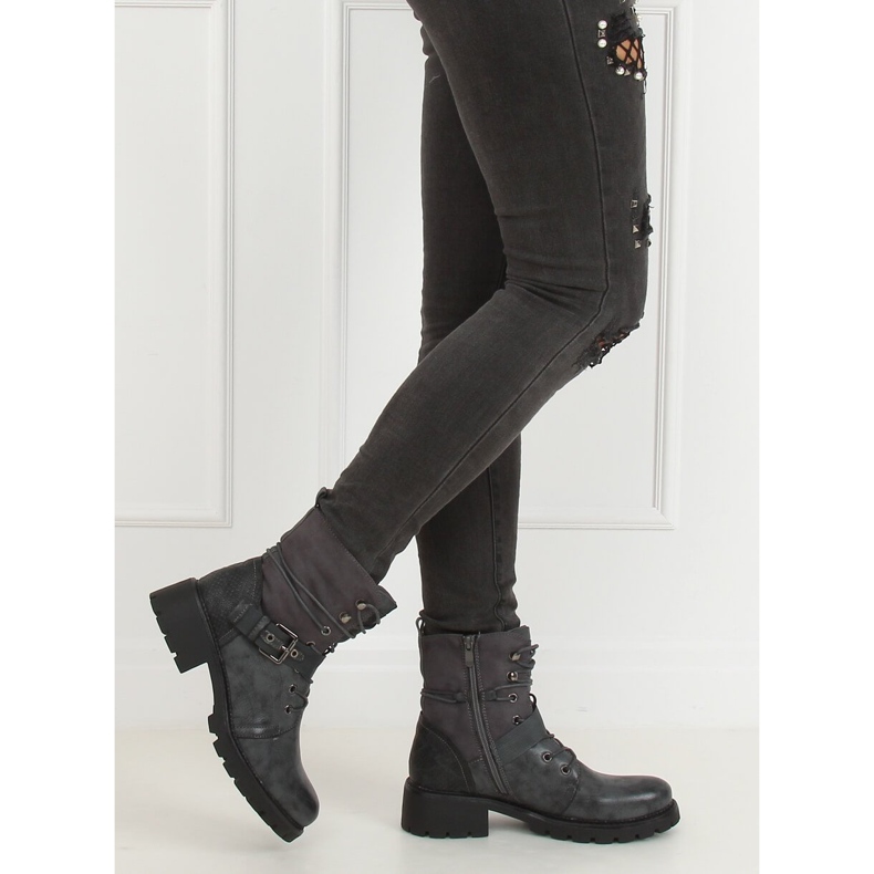 Szürke 1215-PA Szürke színű csizma 2