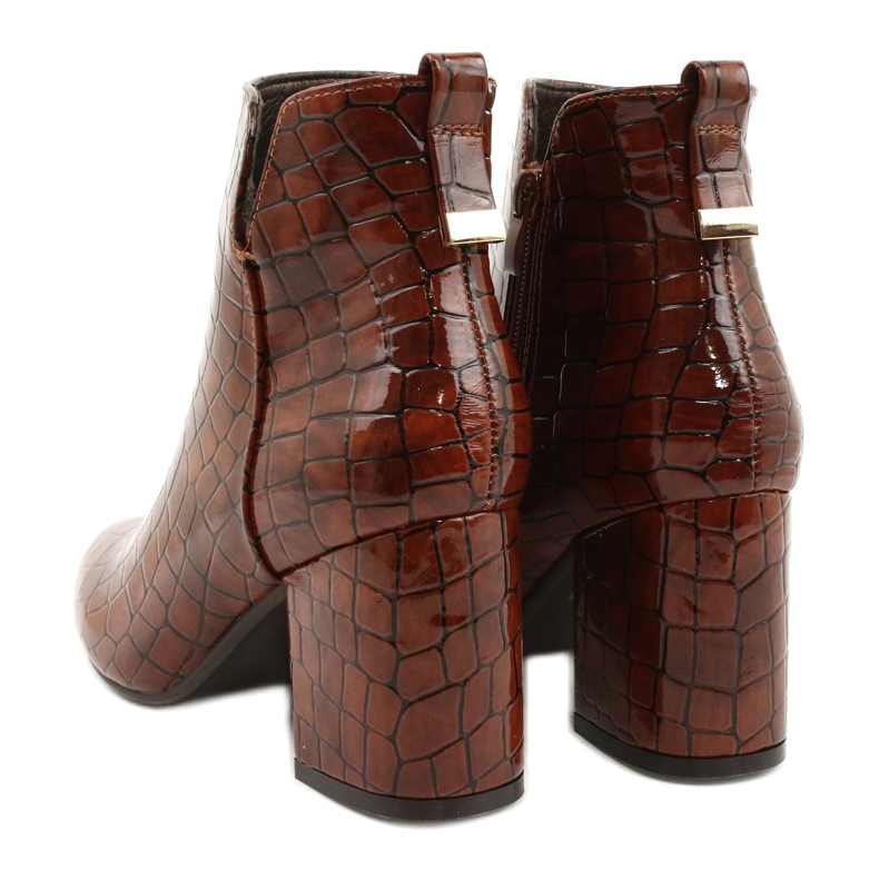 M.Daszyński Szigetelt csizma Daszyński SA186-1 barna 2