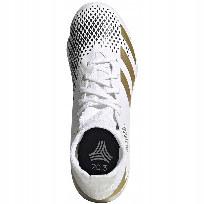 Adidas Predator 20.3 Junior FW9218 futballcipőben fekete fehér 1