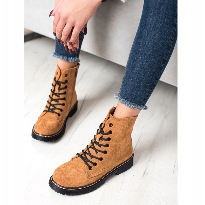 Small Swan Camel Suede Trappers barna 1 Small Swan Camel Suede Trappers barna 1