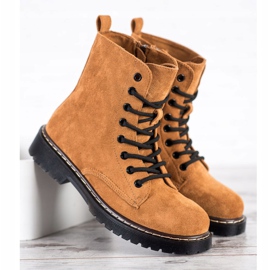 Small Swan Camel Suede Trappers barna 2 Small Swan Camel Suede Trappers barna 2