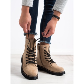 Small Swan Suede Trappers bézs barna 1