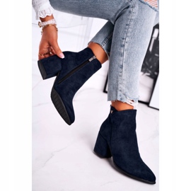Vinceza Női csizma Meleg Eco Suede Navy Blue So Good sötétkék 2