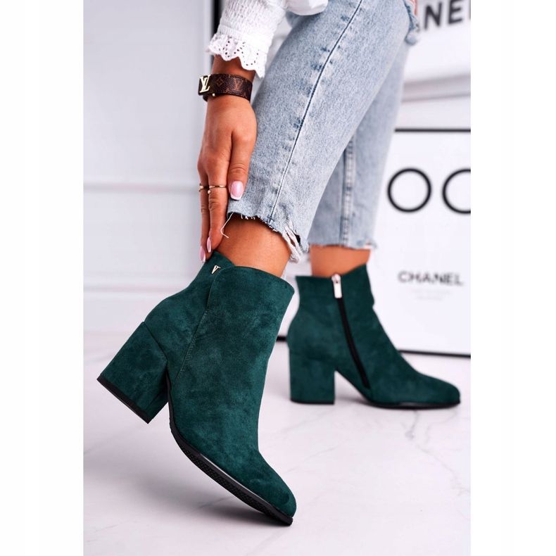 Vinceza Női csizma Meleg Eco Suede Green So Good zöld 1