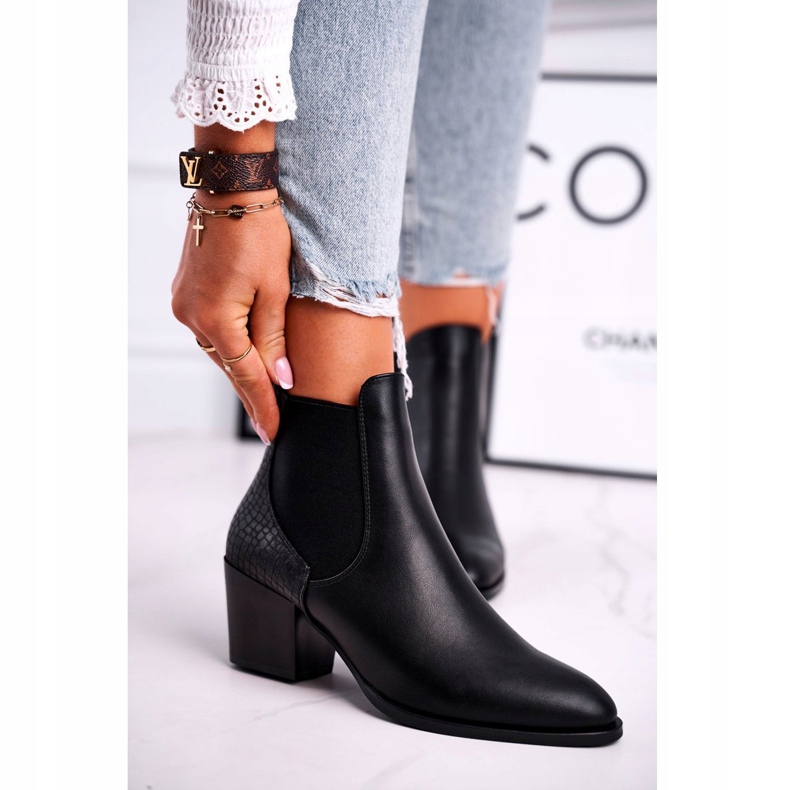 Női csizma magas sarkú Sergio Leone fekete BT613 2