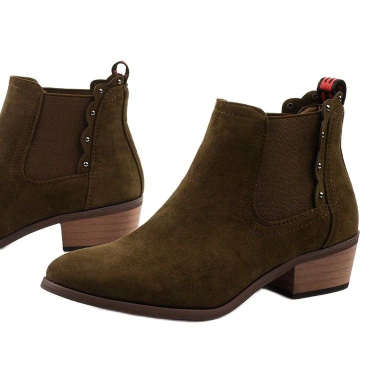 Khaki lapos bokacsizma Nilanda szigetelésű csizma barna 1 Khaki lapos bokacsizma Nilanda szigetelésű csizma barna 1