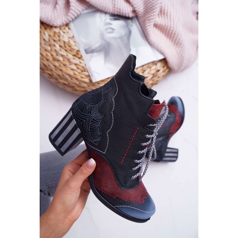 Női bőr Maciejka csizma fekete 03190 sokszínű 6 Női bőr Maciejka csizma fekete 03190 sokszínű 6