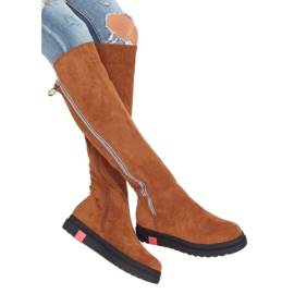 Lapos teves csizma NS136P Camel barna 1 Lapos teves csizma NS136P Camel barna 1
