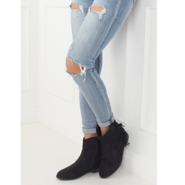 Fekete Boho stílusú csizma, fekete 688-A99 Fekete 1