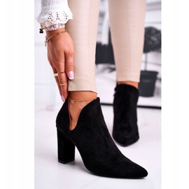 MSMG Női csizma a sarkán Fekete Voom 1