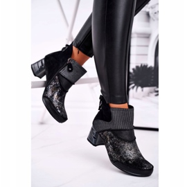 Női meleg bőrcsizma Maciejka Navy Blue 03790-20 sötétkék 2