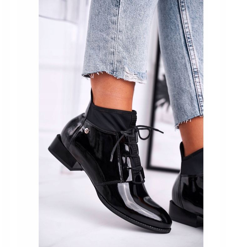 Női csizma Bőr Maciejka fekete 04744-01 2