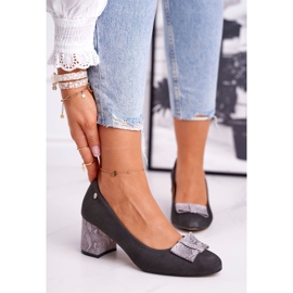 Női szivattyúk Maciejka Suede Graphite 3356A-43 / 00-1 sokszínű 1