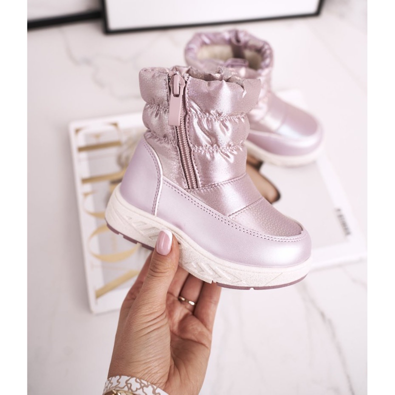 EVE Gyermek hócsizma gyapjú rózsaszín Cruellával melegítve 2