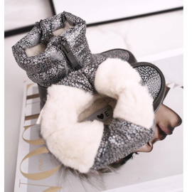 EVE Gyermek gyapjú meleg hócsizma Szürke Cruella 2