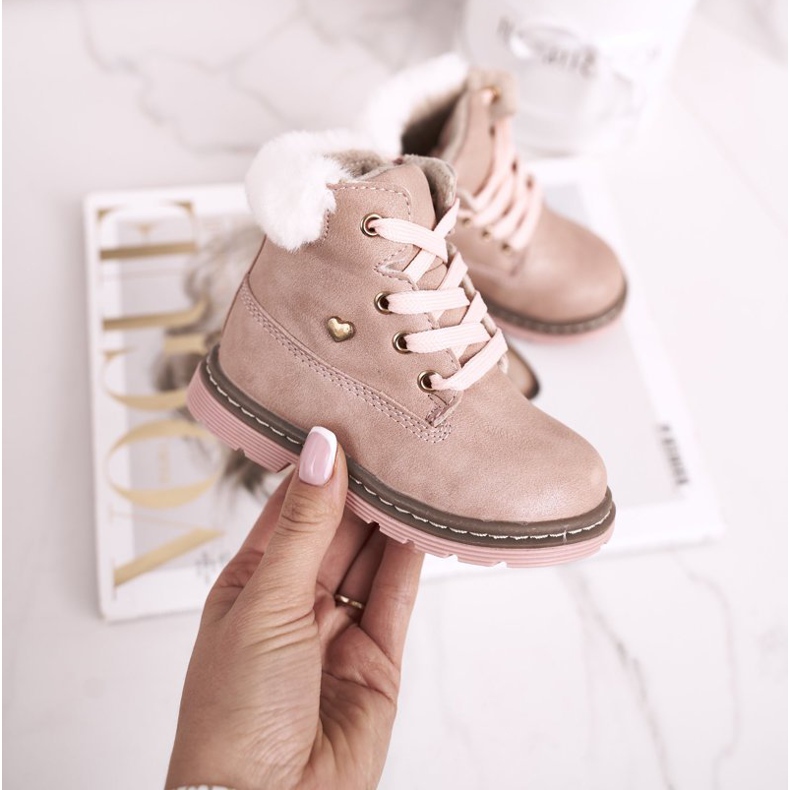 EVE Gyermek meleg csapdázó csizma Pink Maestro rózsaszín 2