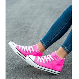 SHELOVET Magas cipők rózsaszín 1