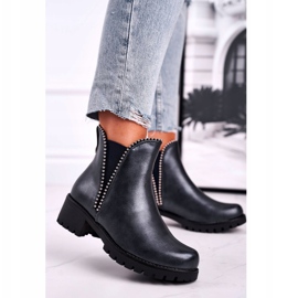 Női csizma Meleg Navy Blue Starry sötétkék 1