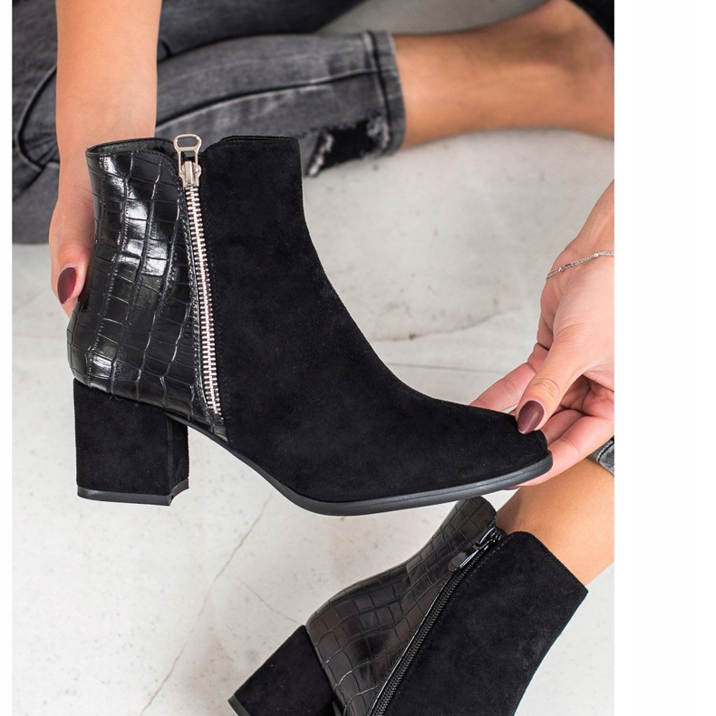 Filippo Kígyónyomott csizmák fekete 2