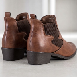 Weide Öko-bőr csizma barna 2