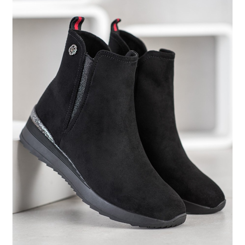 Gogo Meleg ék csizma fekete 1 Gogo Meleg ék csizma fekete 1