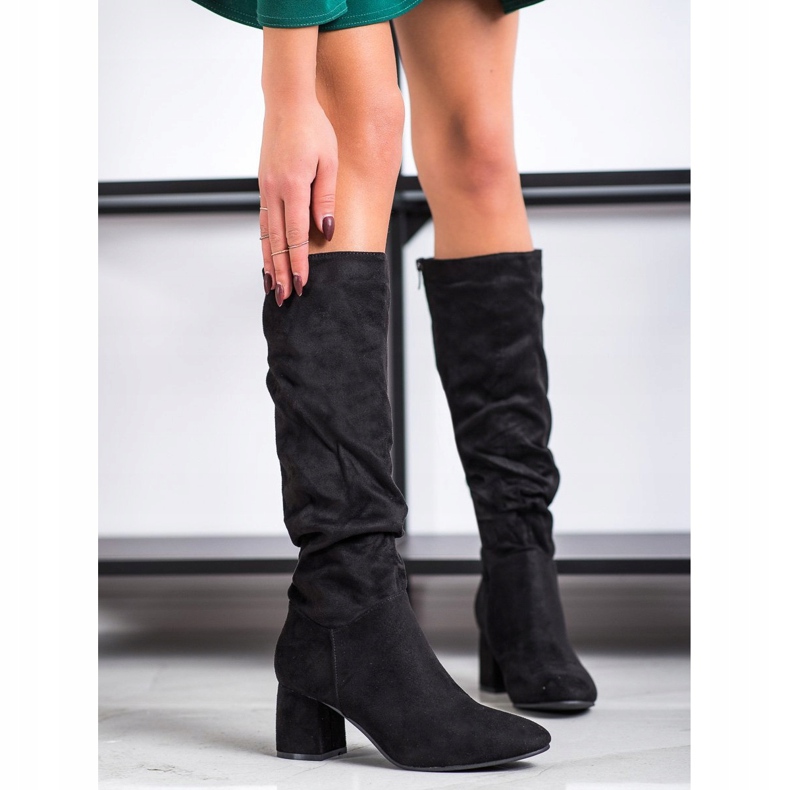 Flyfor Velúr csizma fekete 1