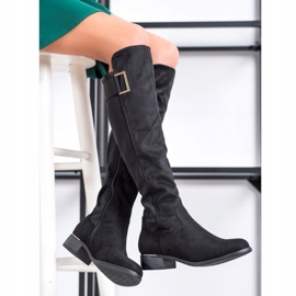 Evento Csizma dekoratív övvel fekete 1 Evento Csizma dekoratív övvel fekete 1