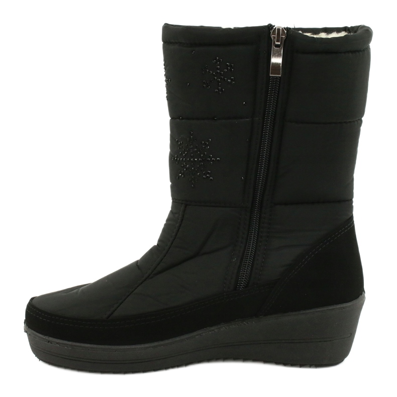 Light Fur Snow Boots Progress 20-01 fekete 1