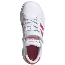Adidas Grand Court C gyermekcipő fehér-rózsaszín EG3811 1