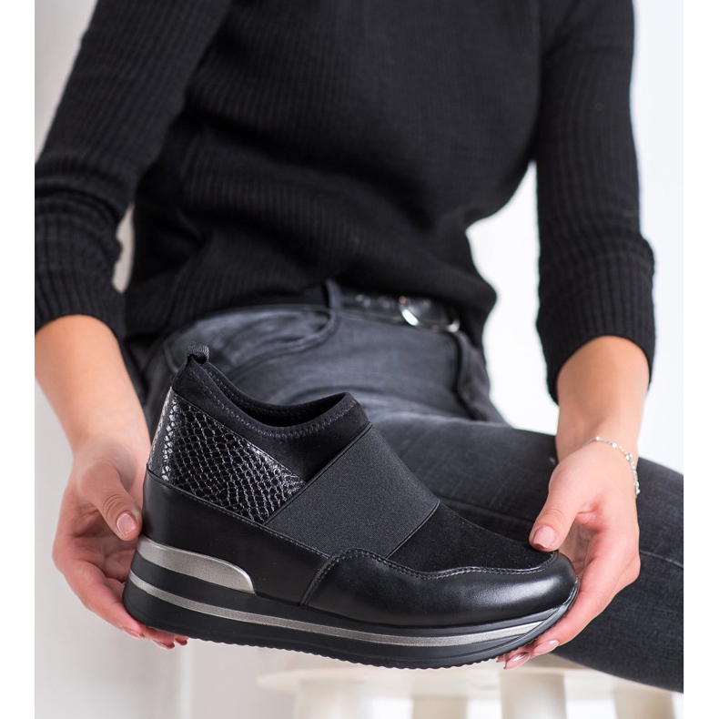 Gogo Csúszós cipők fekete 2