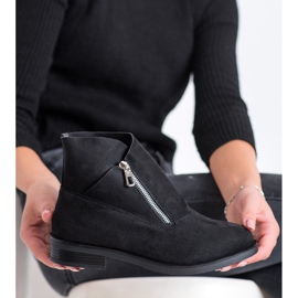 Gogo Divatos csizma cipzárral fekete 2