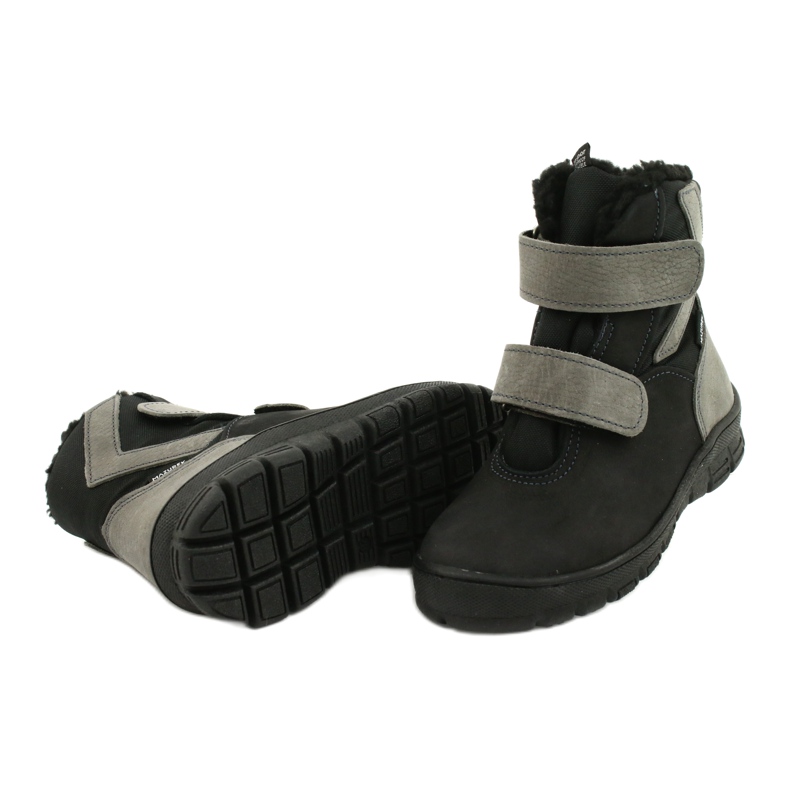 Fekete csizma Mazurek 1351 membránnal szürke 3 Fekete csizma Mazurek 1351 membránnal szürke 3