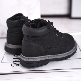 Apawwa Gyermek fiú fekete csizma Moa csizma 2