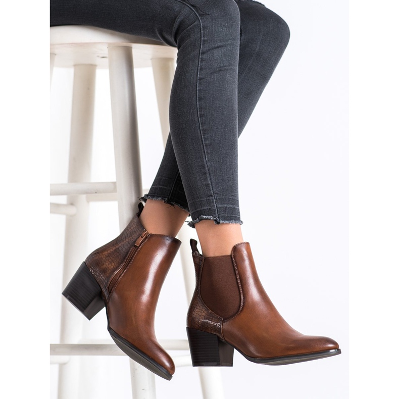 Divatos Sergio Leone csizma barna 2