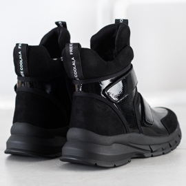 SHELOVET Téli csizma tépőzárral fekete 2