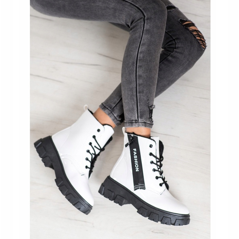 SHELOVET Szigetelt divatmunkások fehér 2