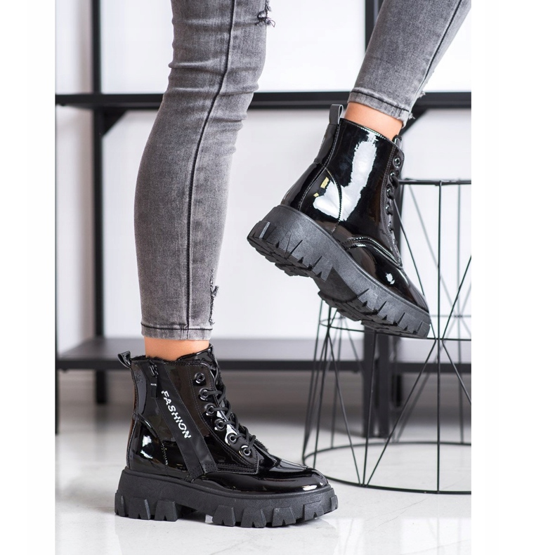 SHELOVET Szigetelt divatmunkások fekete 2