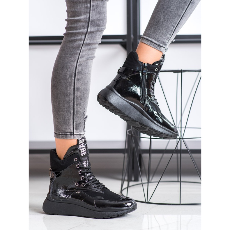 SHELOVET Sportcsizma szigeteléssel fekete 1